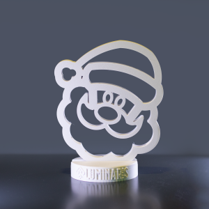 Lampada Babbo Natale – Icona Natalizia in 3D Luminoso